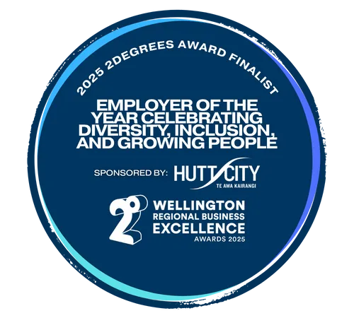 2degrees Wellington Regional Business Excellence Awards 2025  logo